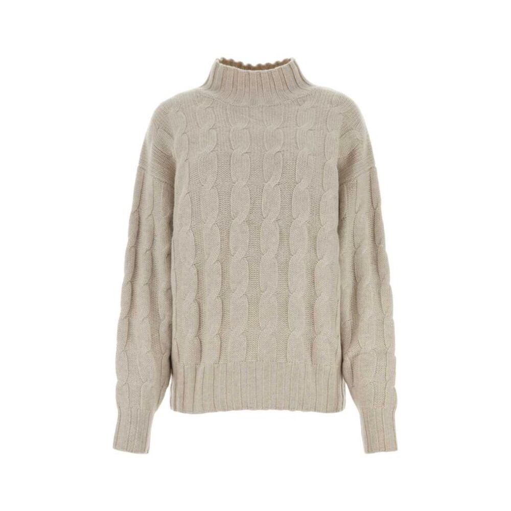 Le Kasha Women Melange Sand Cashmere Sweater